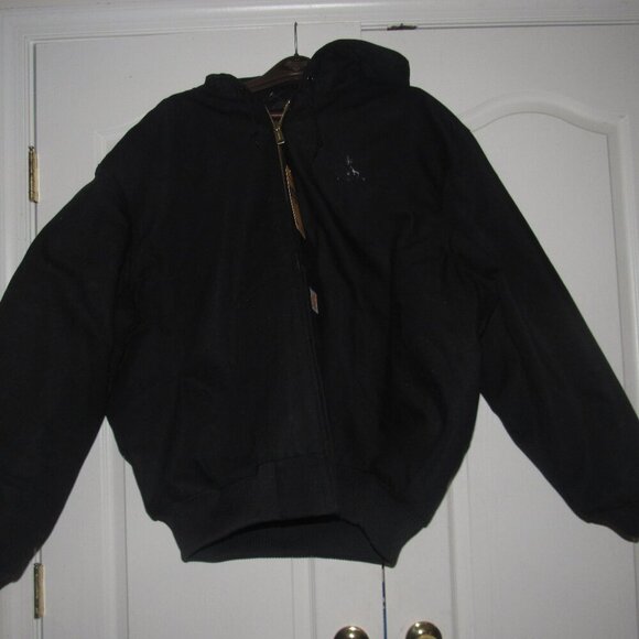 Carhartt Firm Duck Insulated Flannel-Lined Active Black 3XL – Loose Fit Jacket - Picture 2 of 9